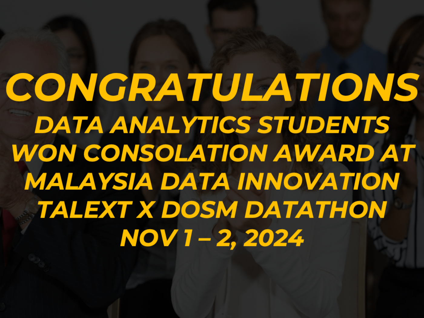 Centre for Mathematical Sciences - Data Analytic Students Win ...
