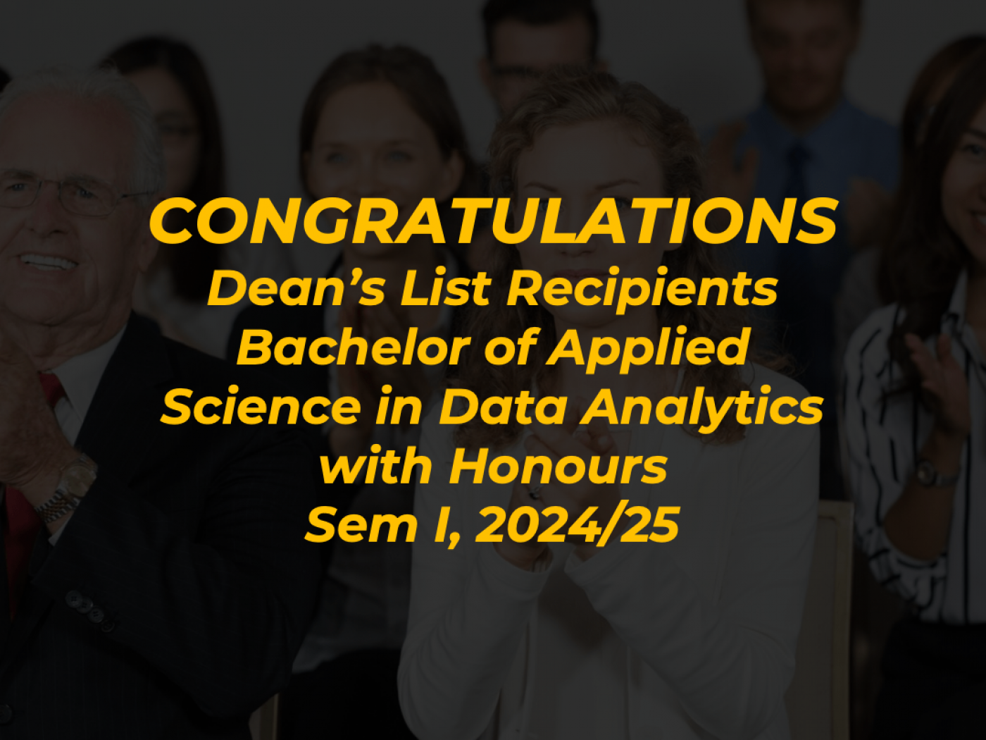 Centre for Mathematical Sciences - Dean's List Announcement: Bachelor ...