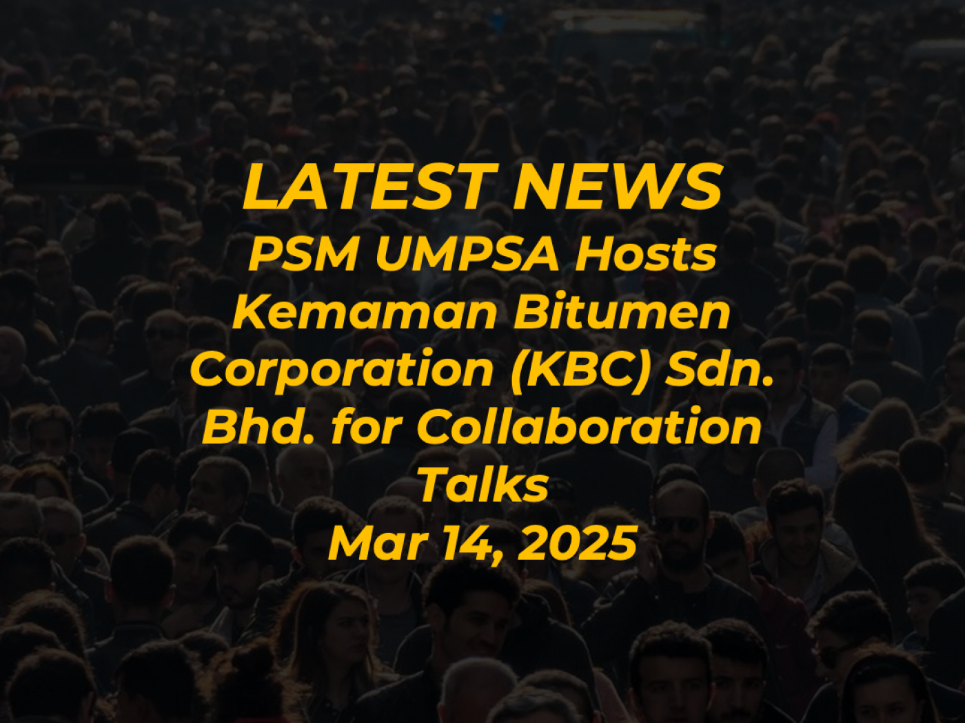 Centre for Mathematical Sciences - PSM UMPSA Hosts Kemaman Bitumen ...